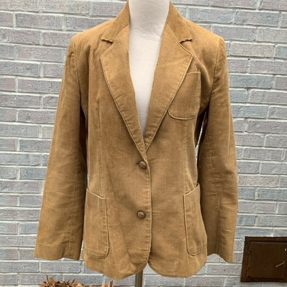 Vintage Hunter’s Glen Tan Corduroy Blazer Jacket 14